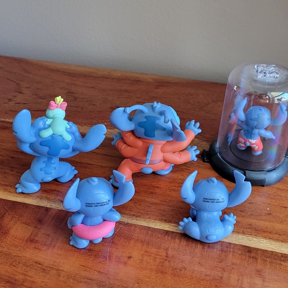 Lot of 5 Mini Character Figures Lilo & Stitch Disney Cartton Pvc Toy Plastic - Picture 7 of 7